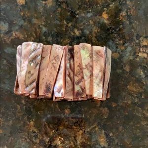 Pearly tiger eye style bracelet